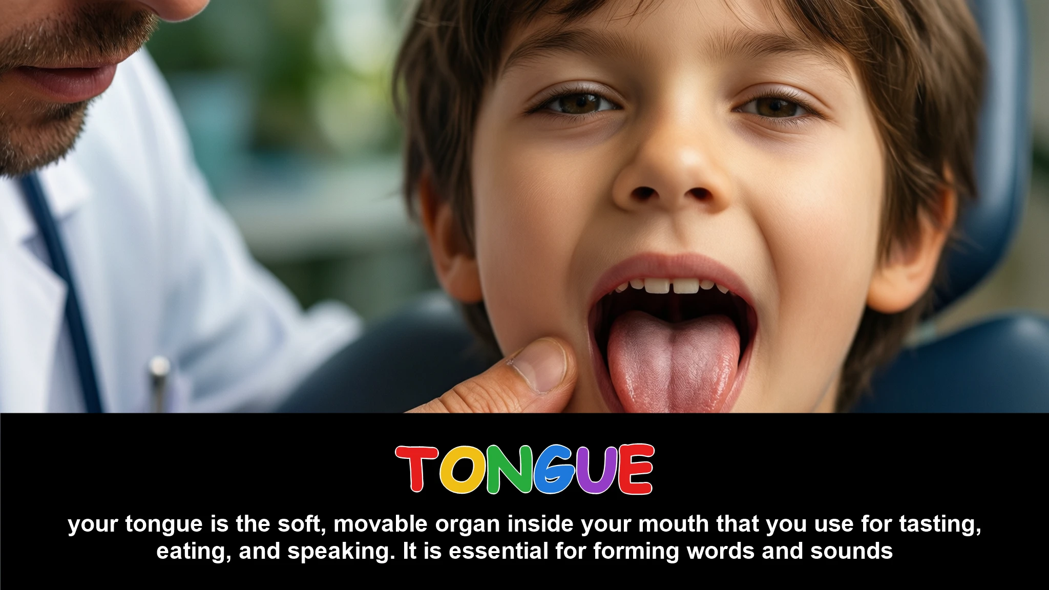 English Illustration for tongue